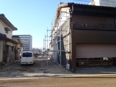 パンダ住宅・中津川市モデルハウス建設工事の様子1